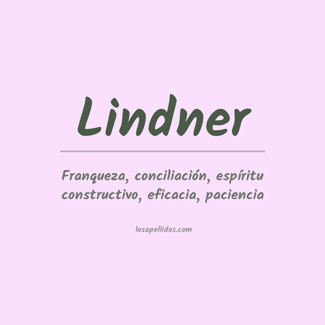 Apellido Lindner