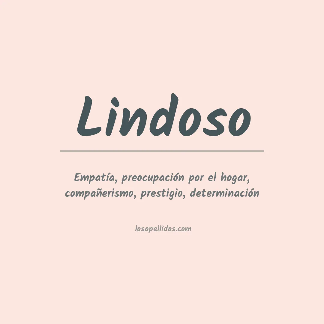 Significado del Apellido Lindoso