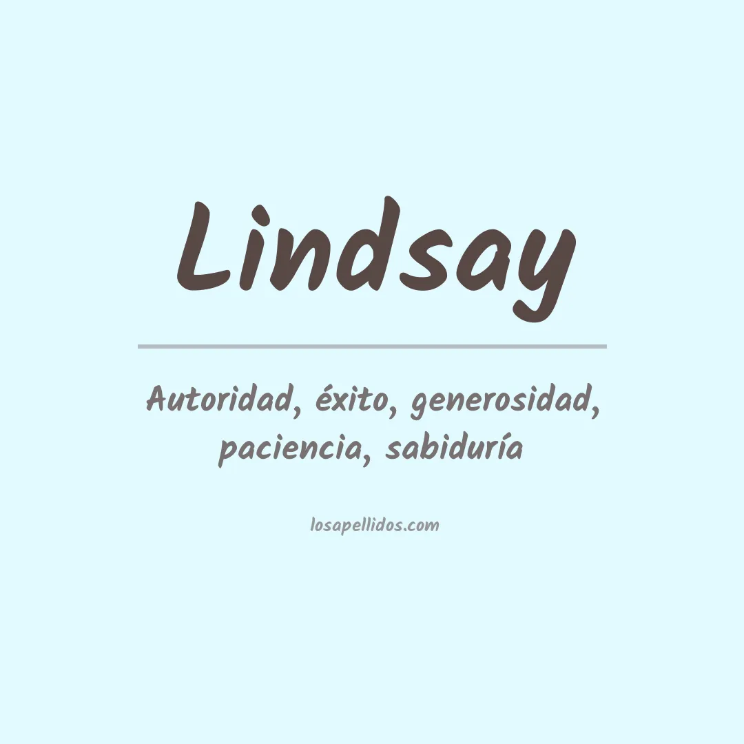 Apellido Lindsay