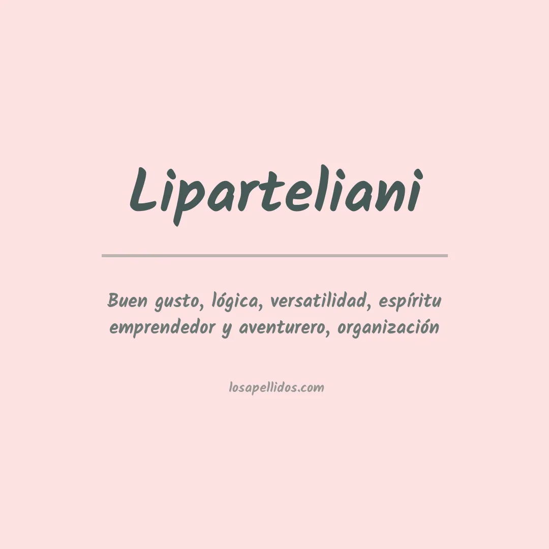 Apellido Liparteliani