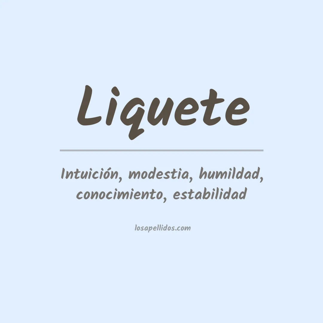 Apellido Liquete