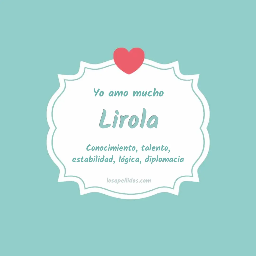 Yo amo mucho Lirola