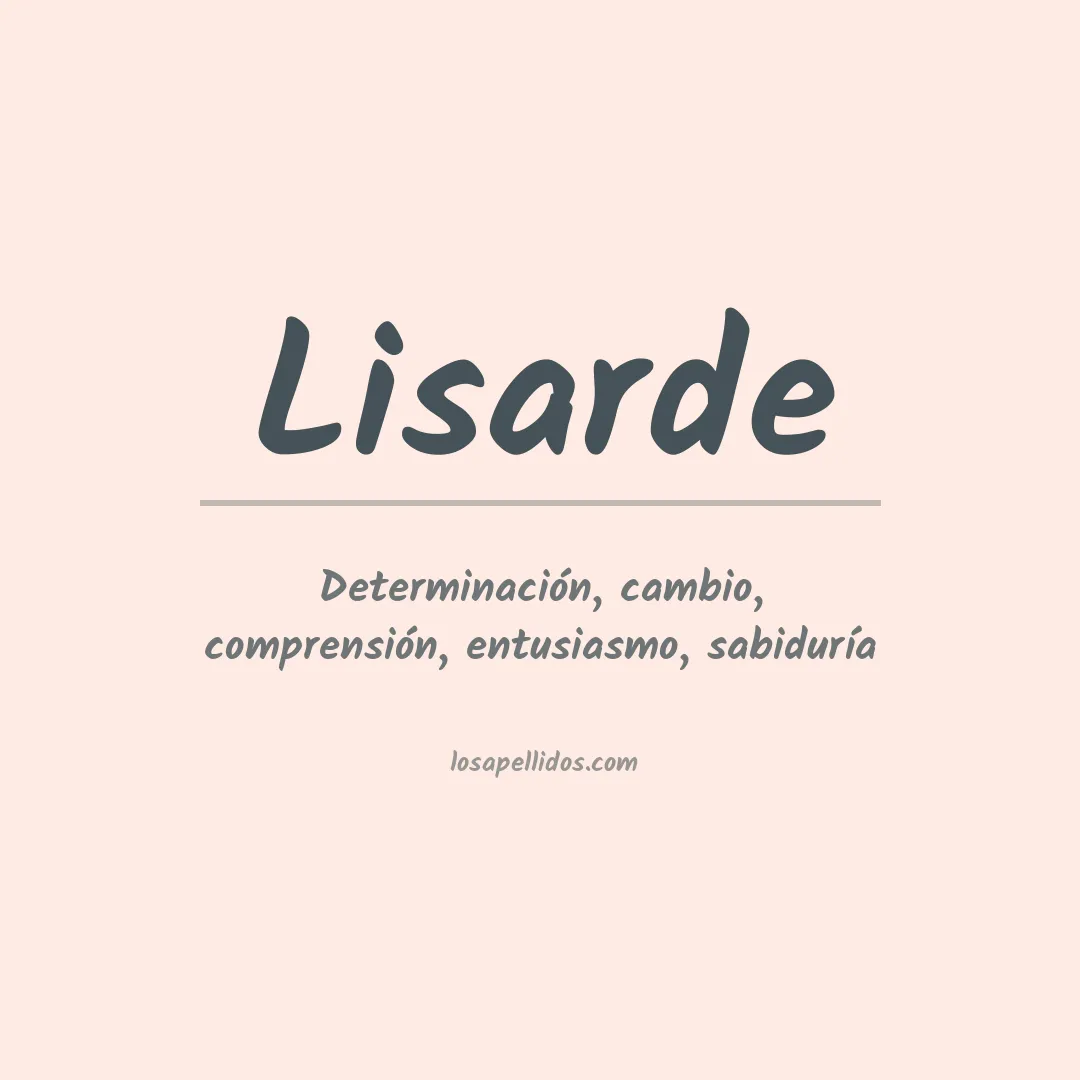 Apellido Lisarde