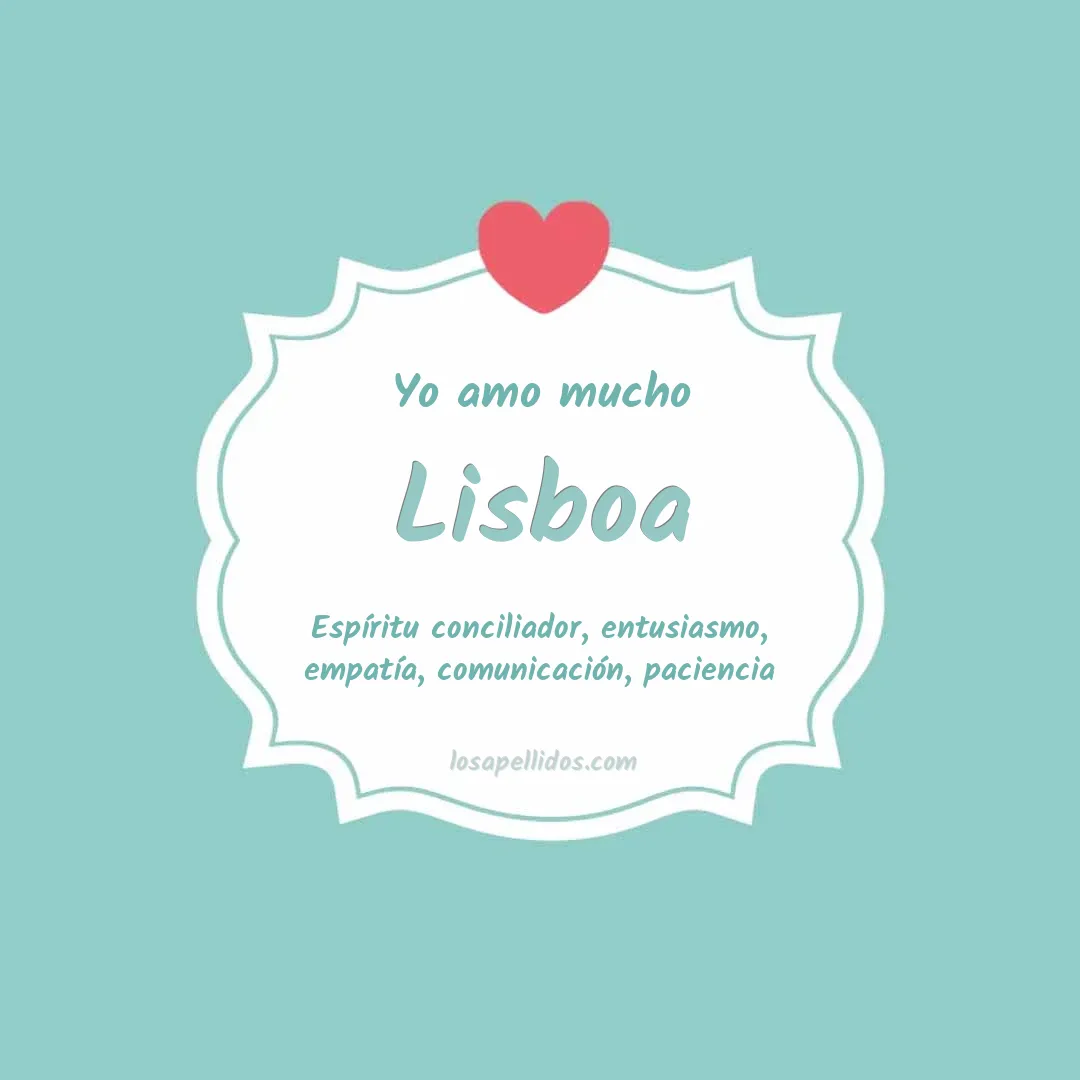 Yo amo mucho Lisboa