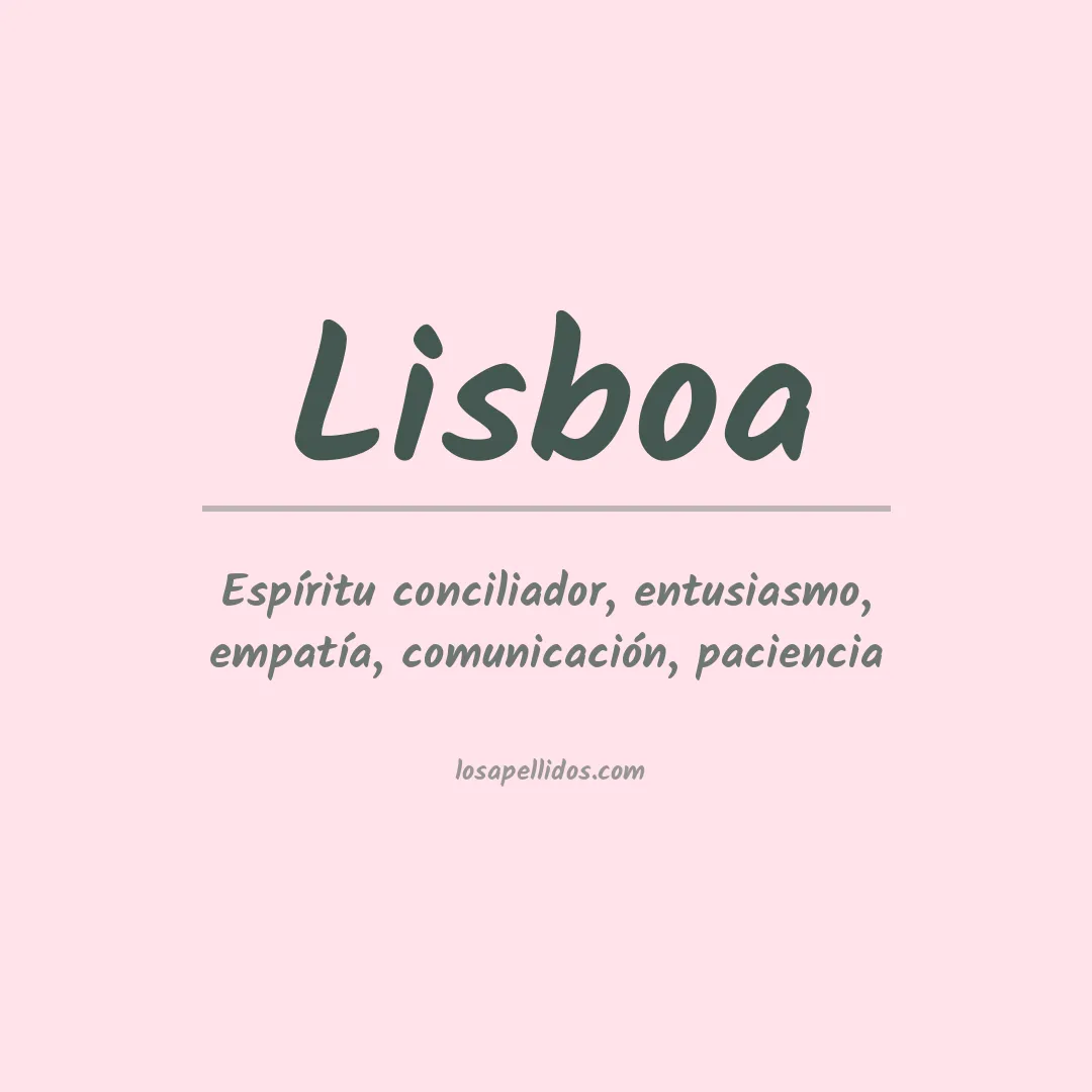 Apellido Lisboa