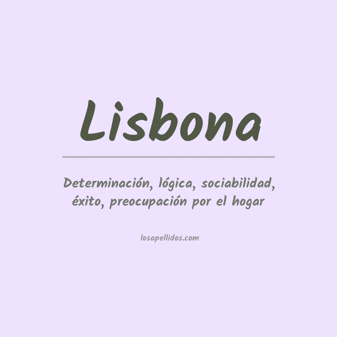 Apellido Lisbona