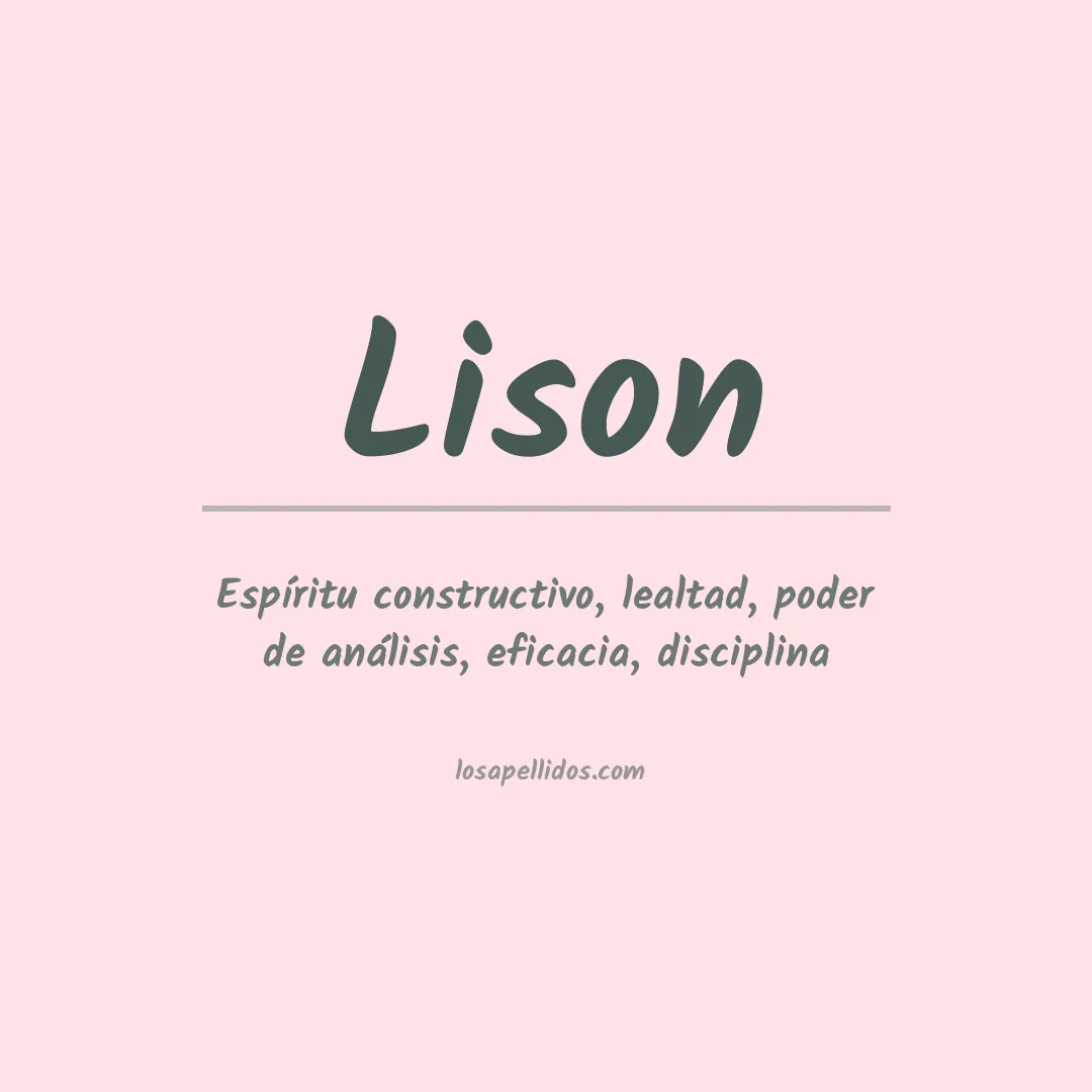 Apellido Lison