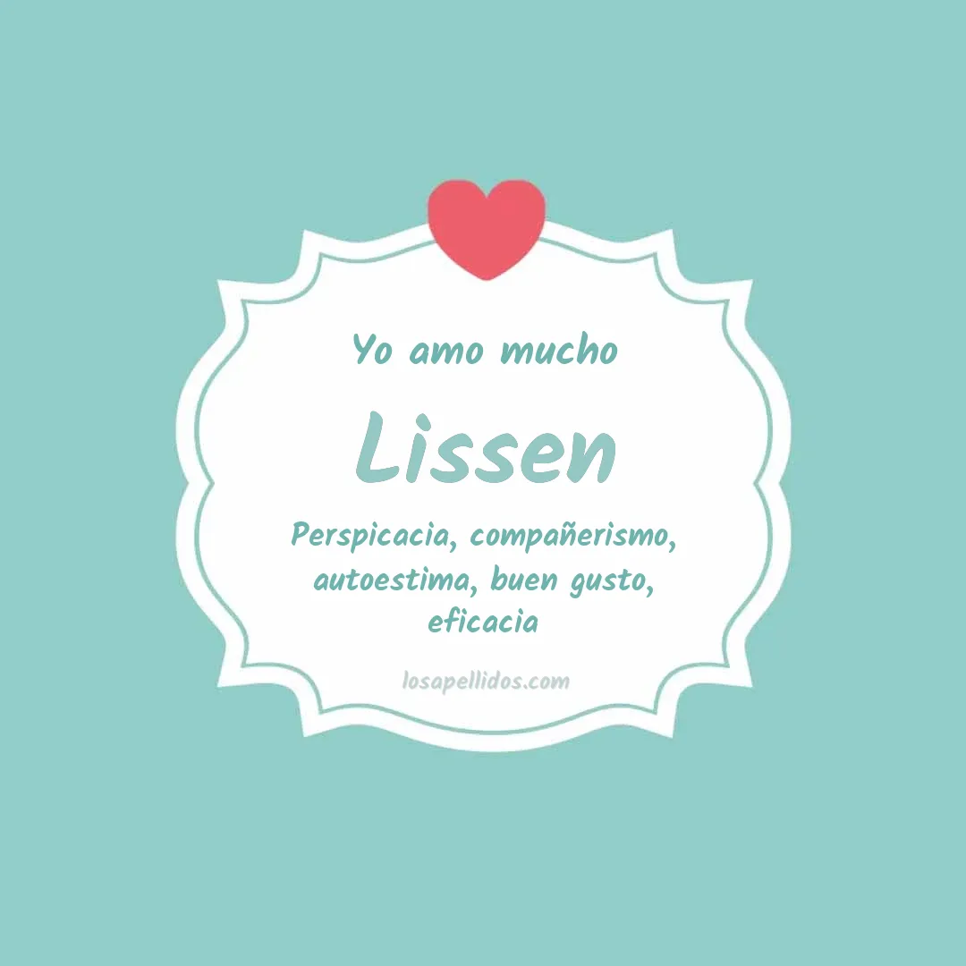 Yo amo mucho Lissen