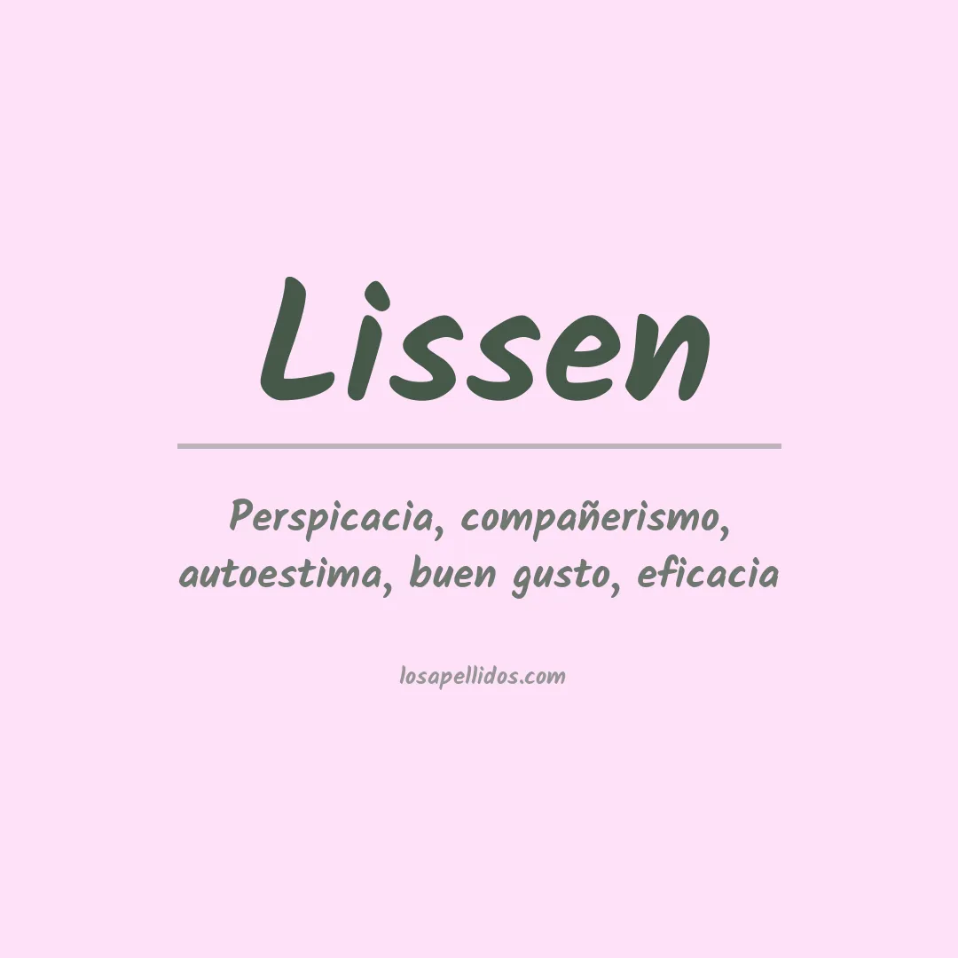 Apellido Lissen