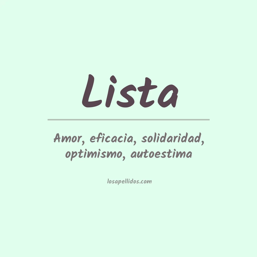 Apellido Lista