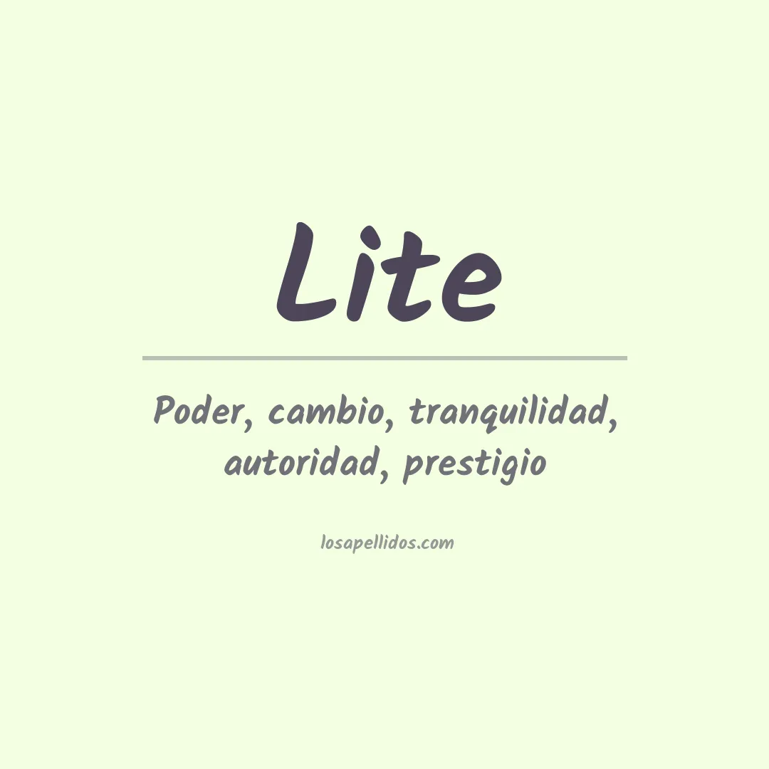 Apellido Lite