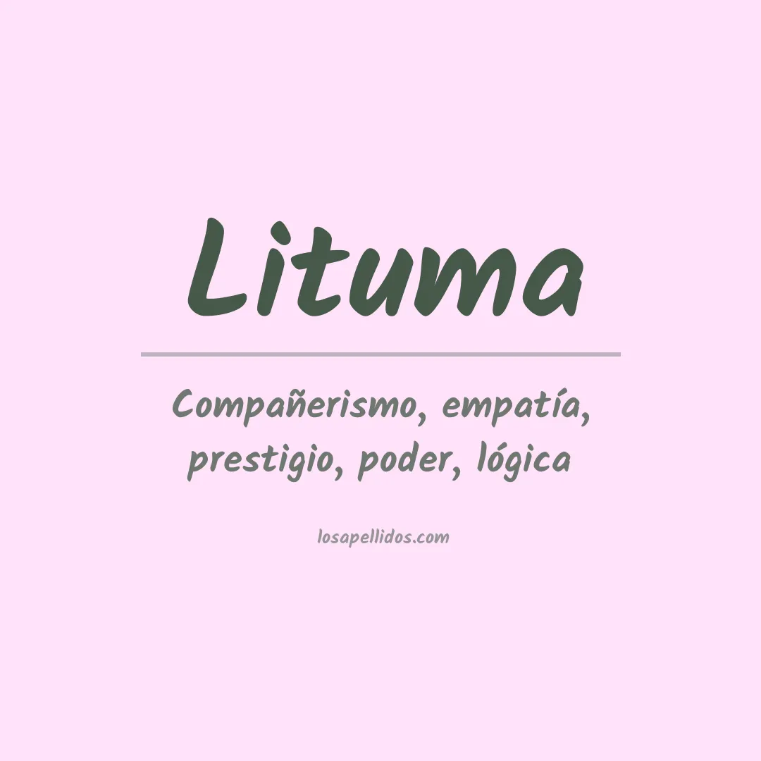 Apellido Lituma