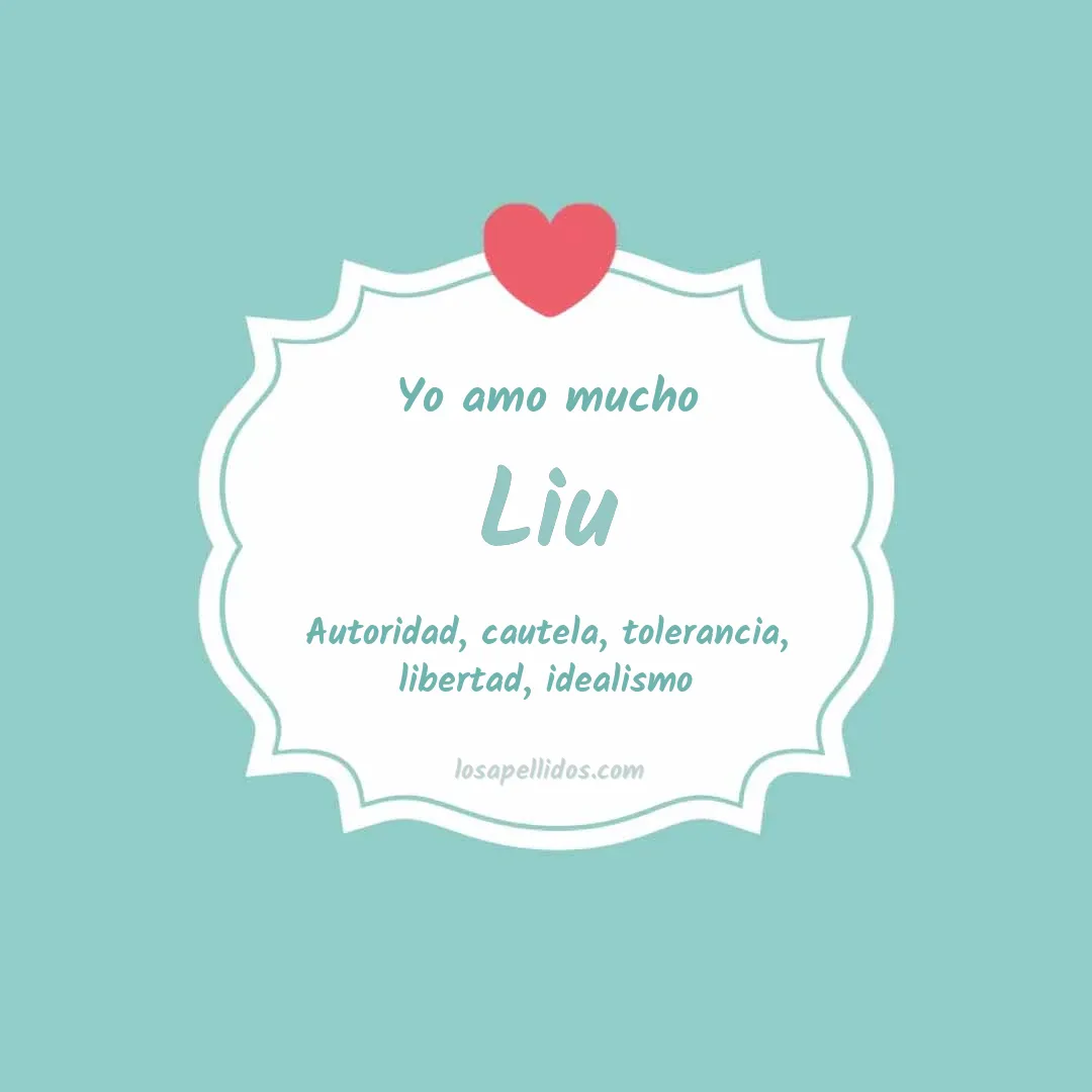 Yo amo mucho Liu