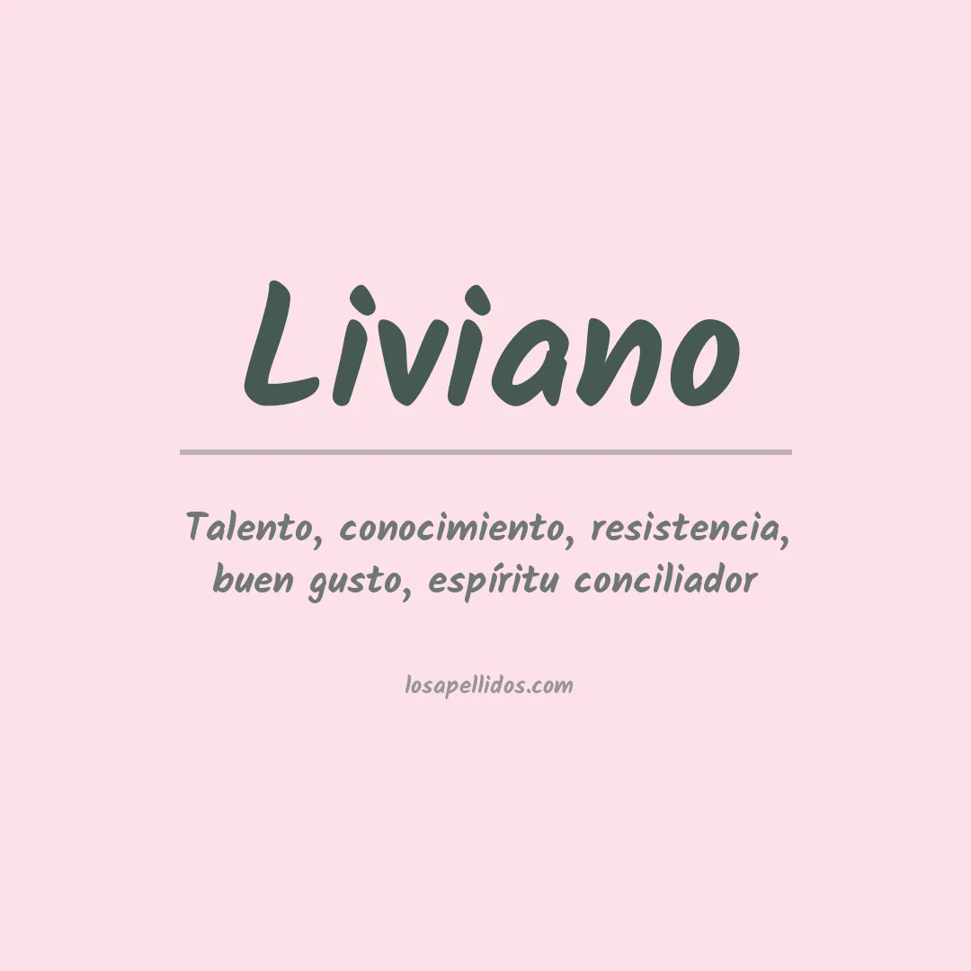 Apellido Liviano