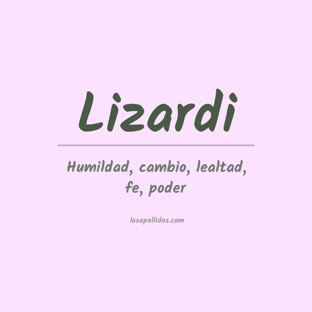 Apellido Lizardi