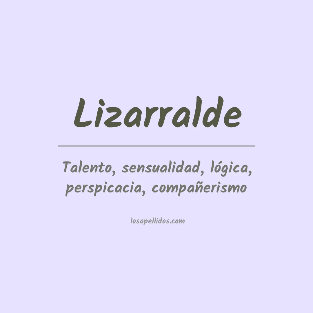 Apellido Lizarralde
