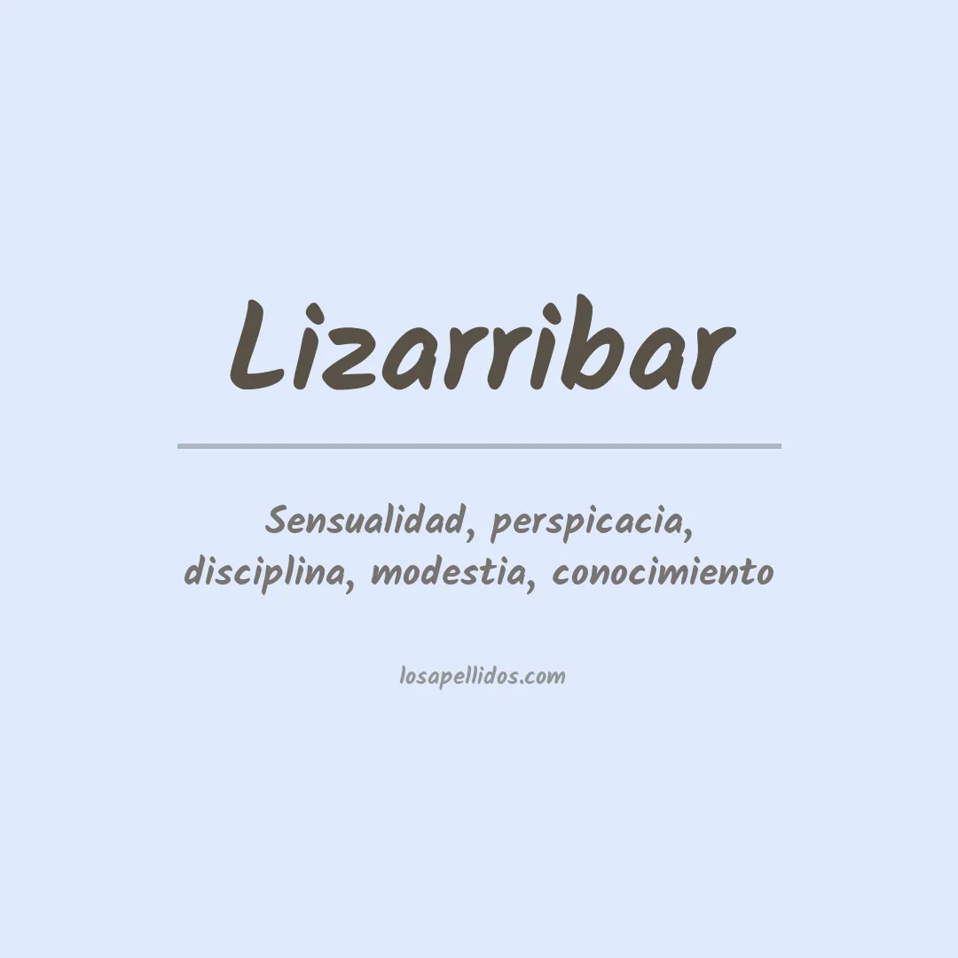 Apellido Lizarribar