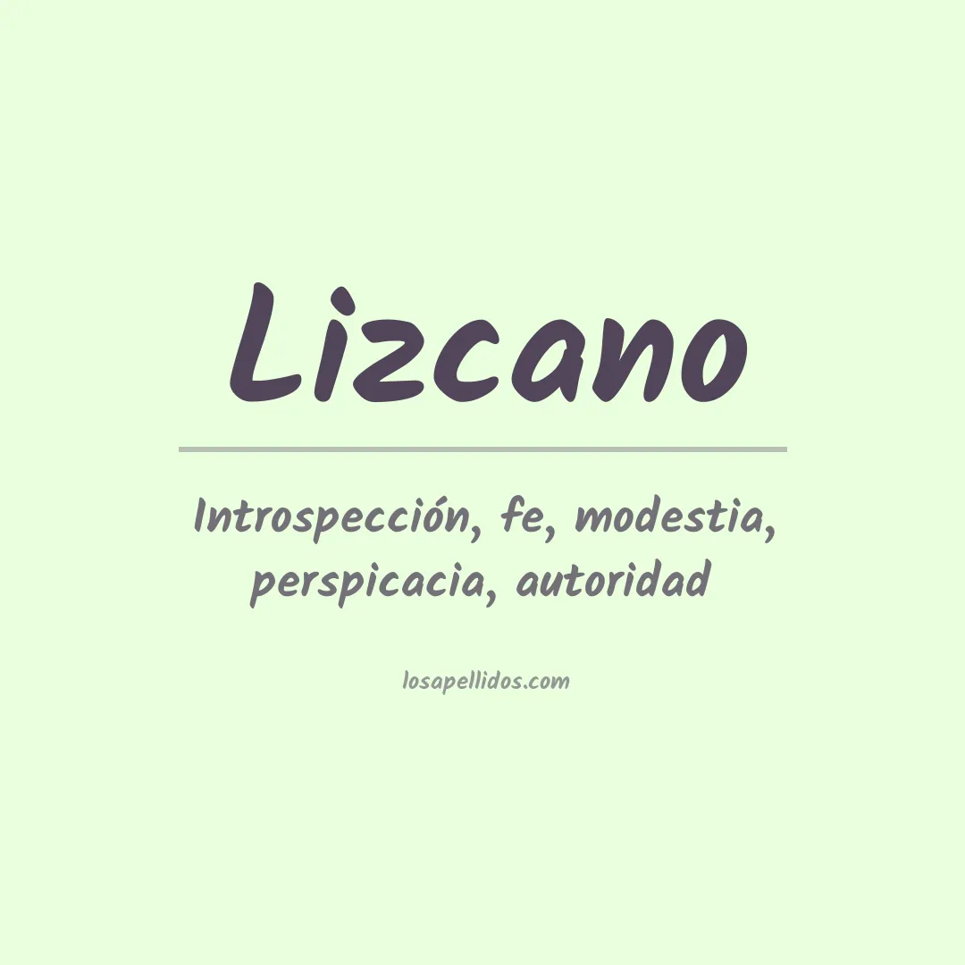 Apellido Lizcano