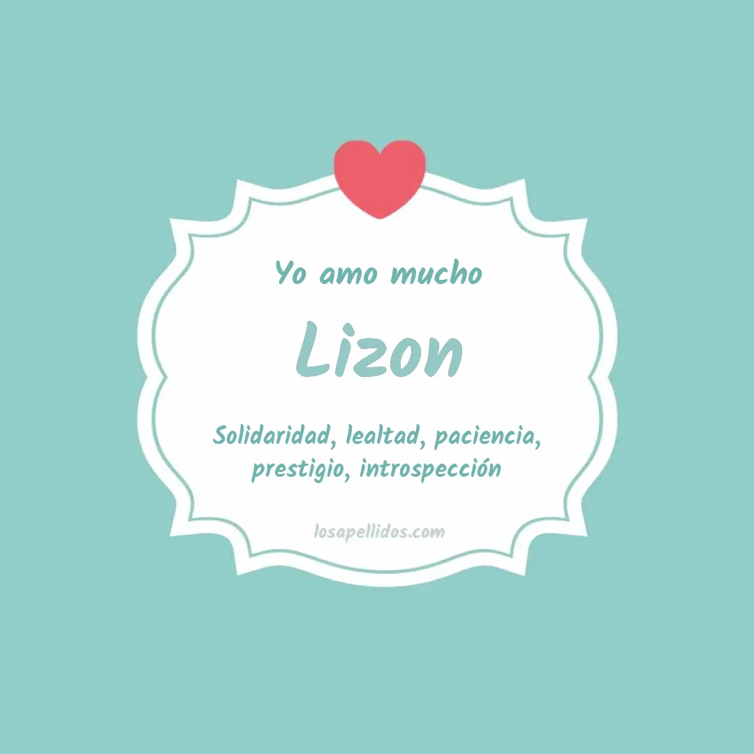 Yo amo mucho Lizon