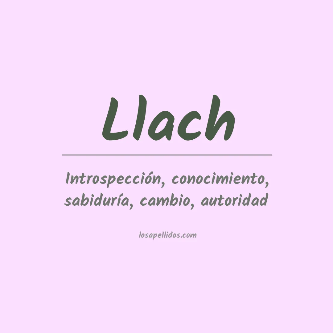 Apellido Llach