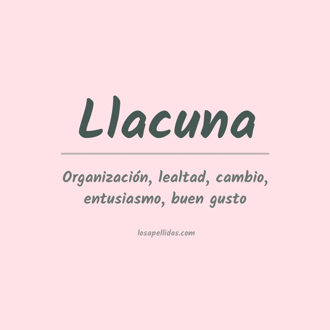 Apellido Llacuna