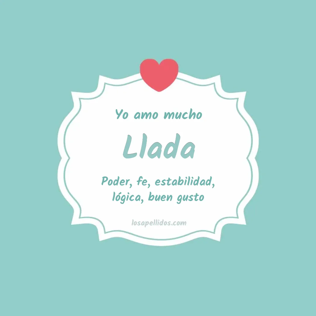 Yo amo mucho Llada