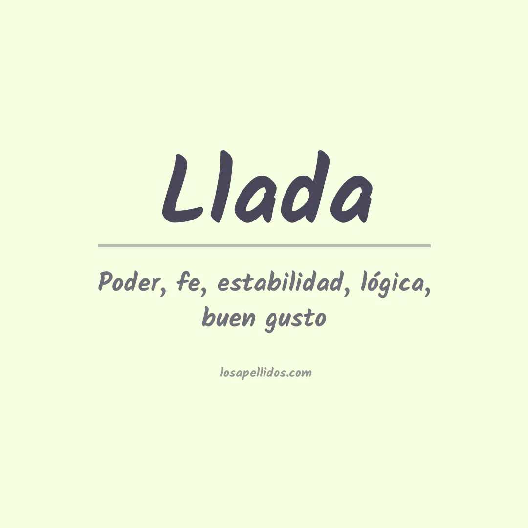 Apellido Llada