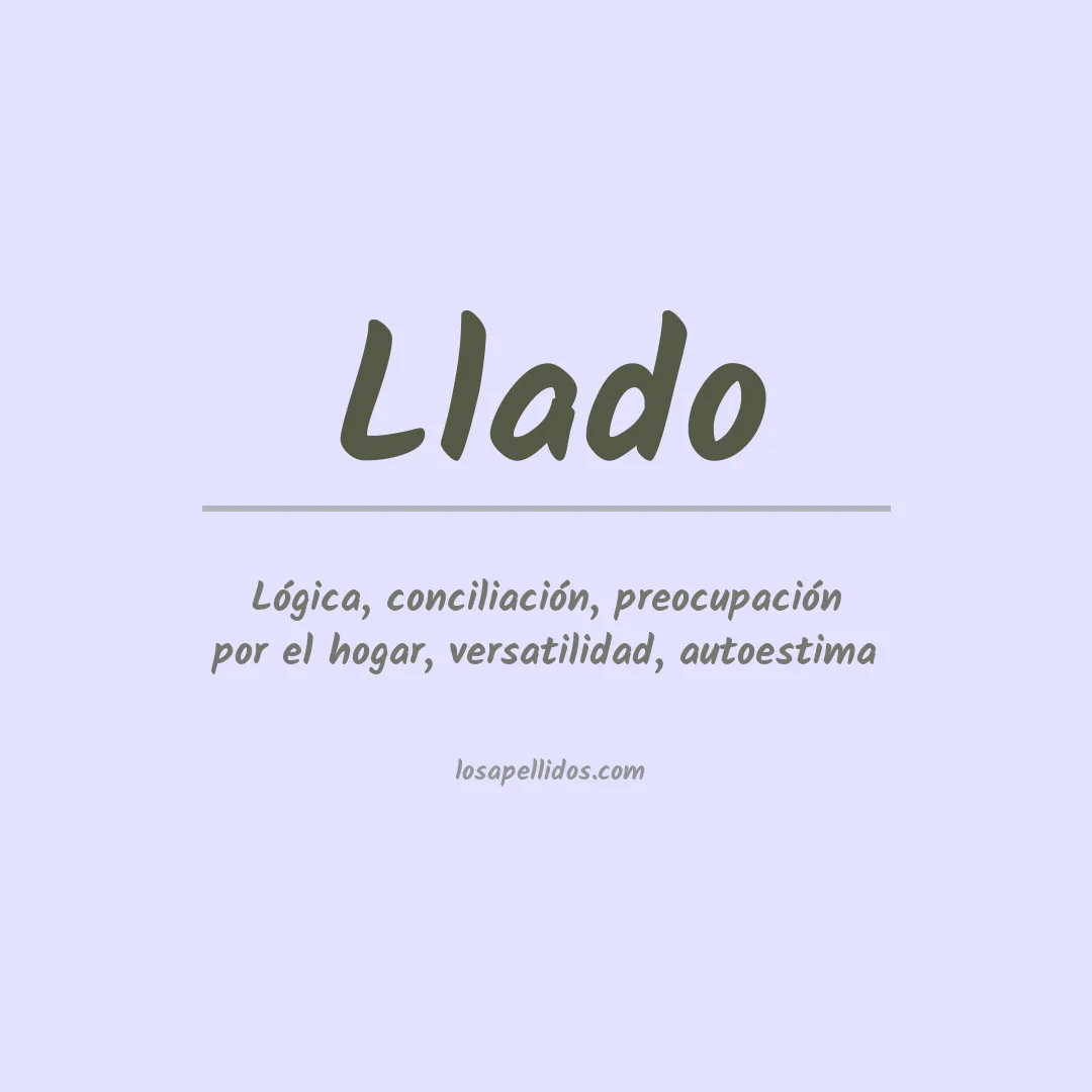 Apellido Llado