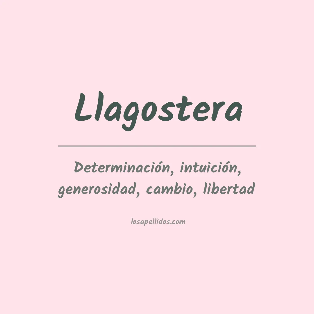 Apellido Llagostera