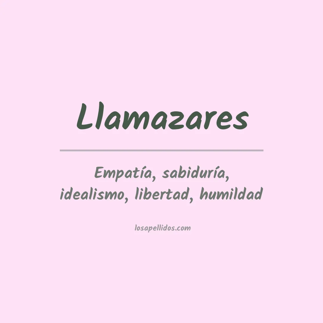 Apellido Llamazares