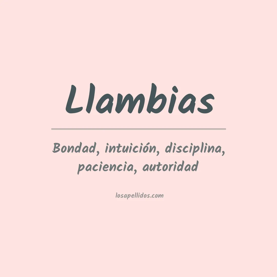 Apellido Llambias