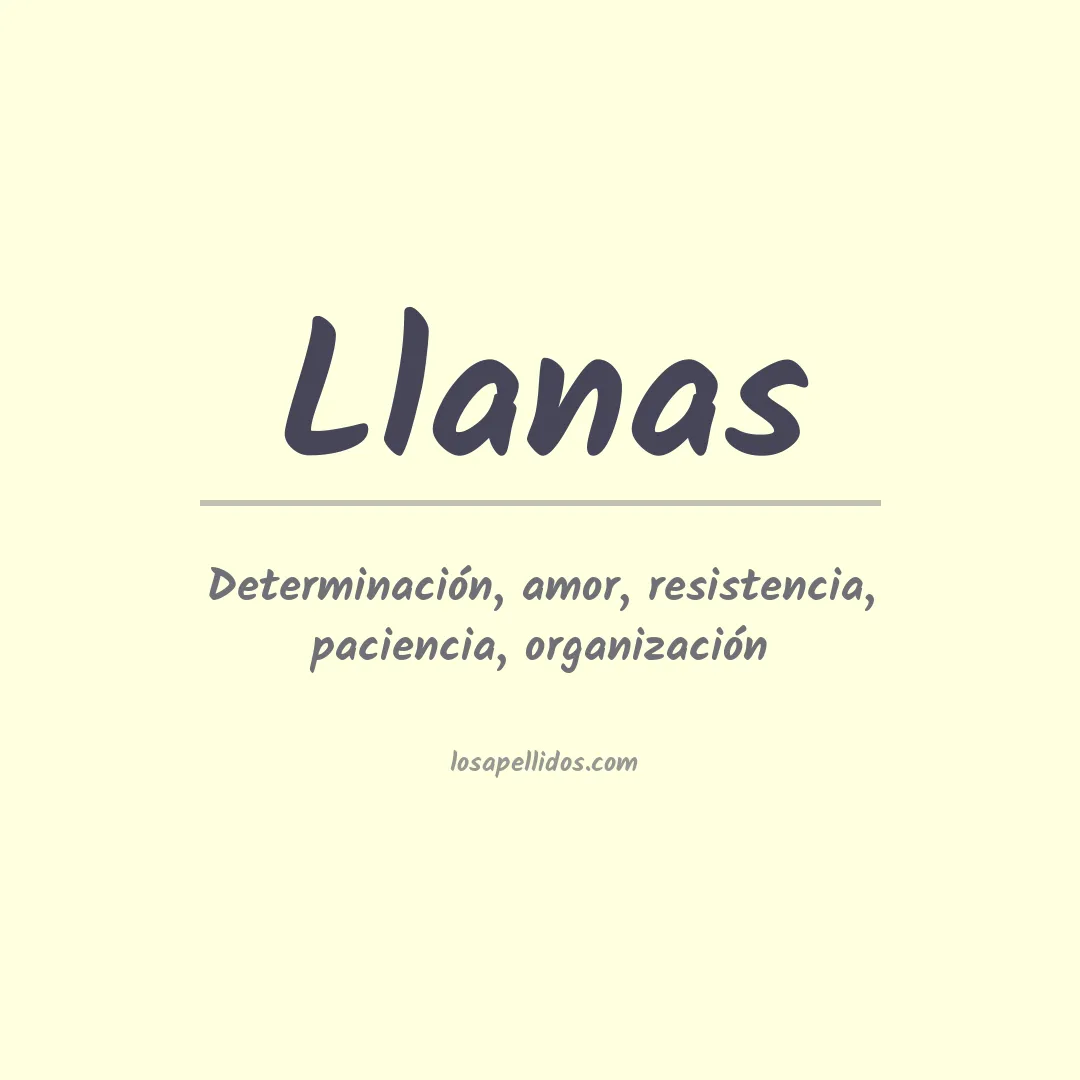 Apellido Llanas