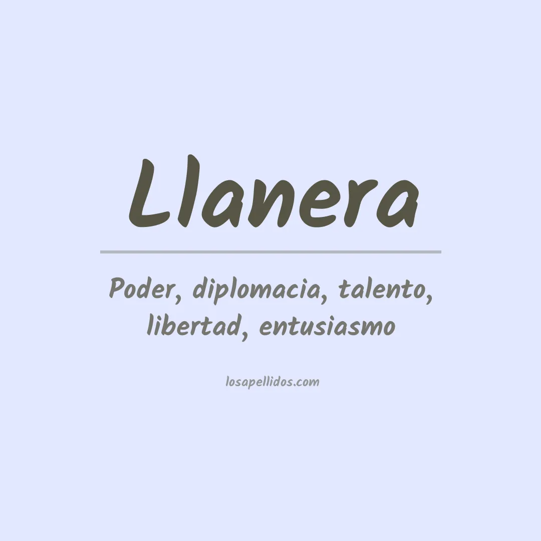 Apellido Llanera