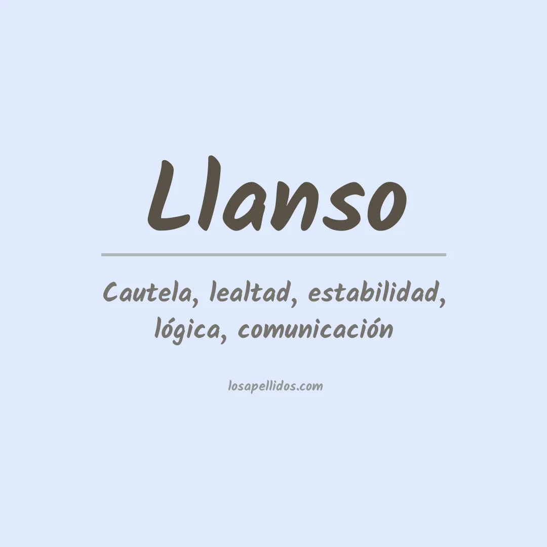 Apellido Llanso