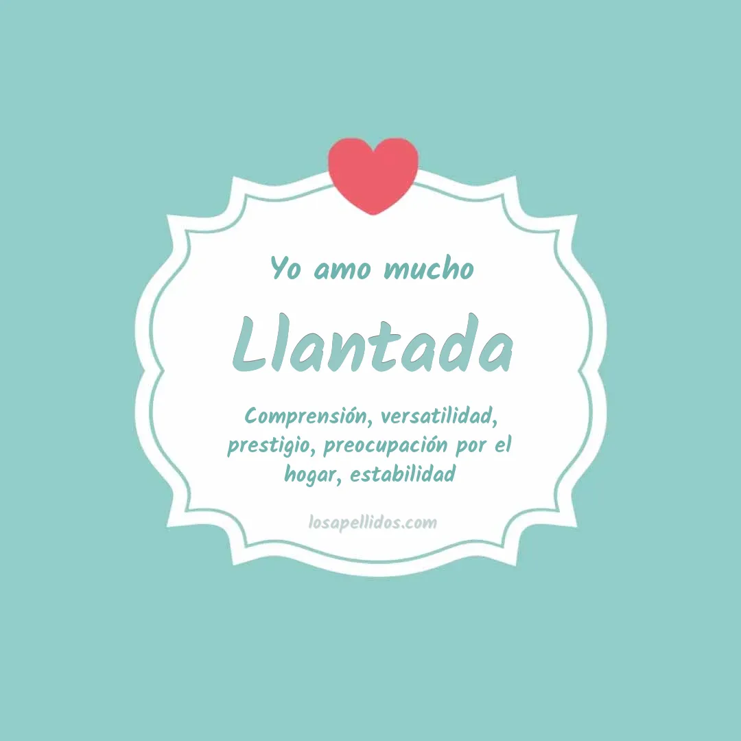 Yo amo mucho Llantada