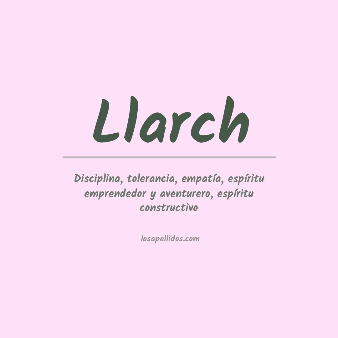 Apellido Llarch