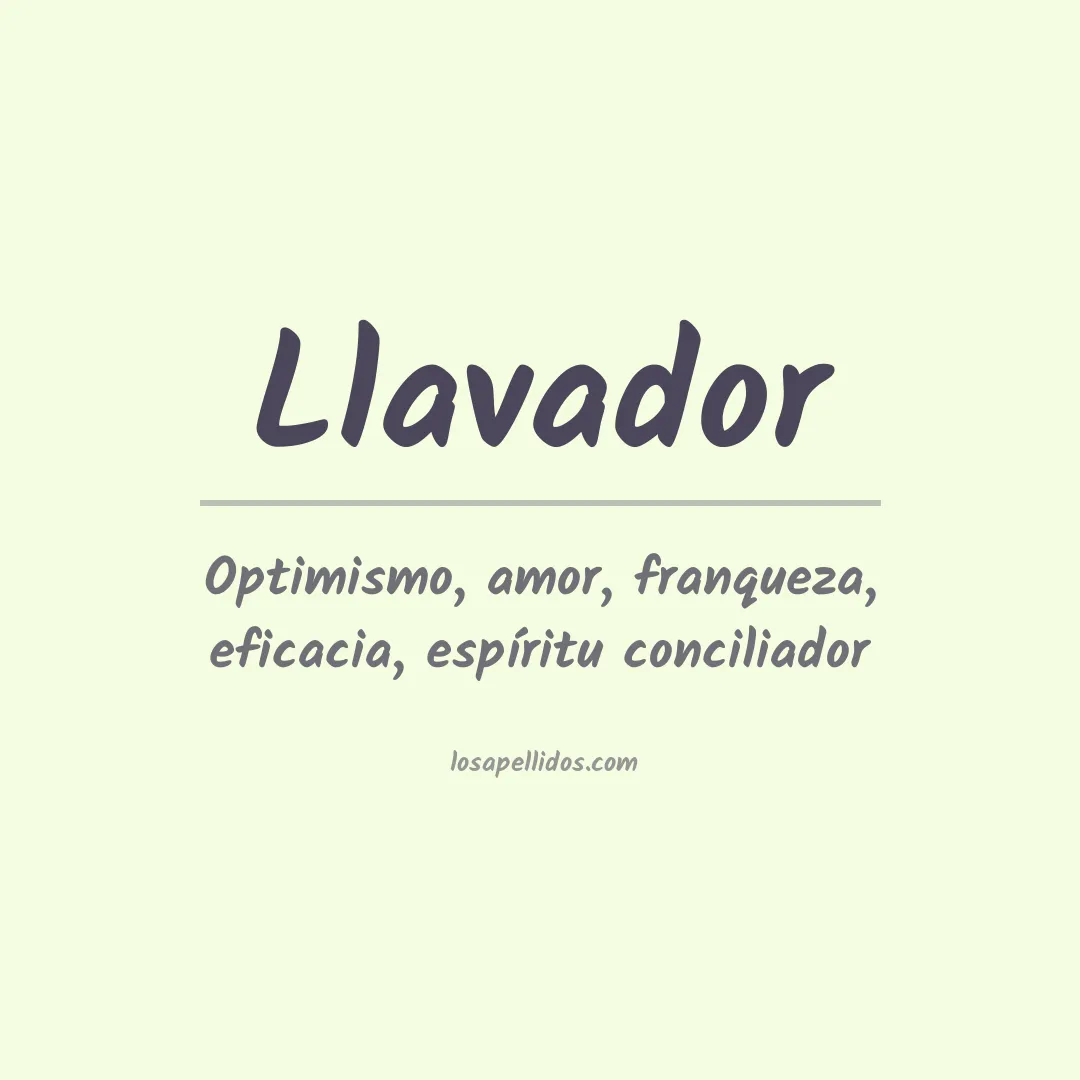 Apellido Llavador