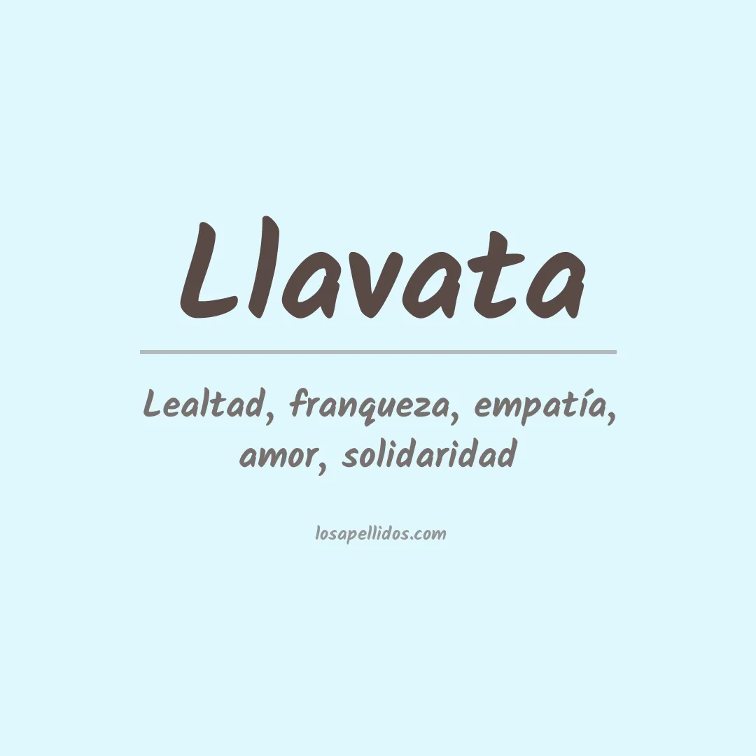 Apellido Llavata
