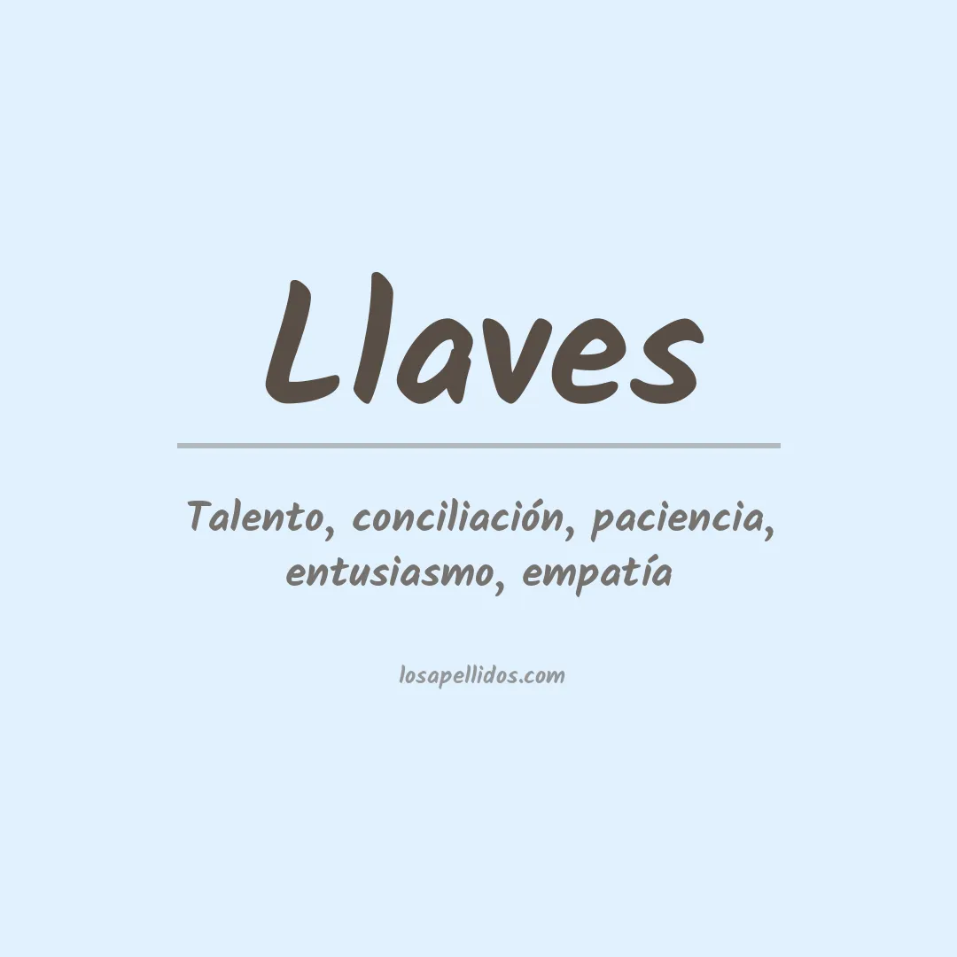 Apellido Llaves