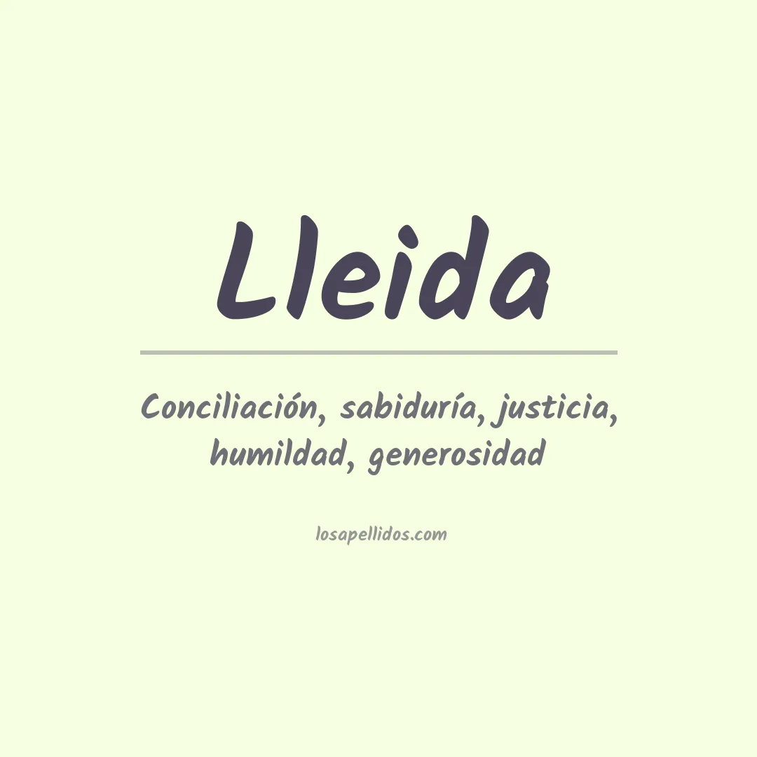 Apellido Lleida