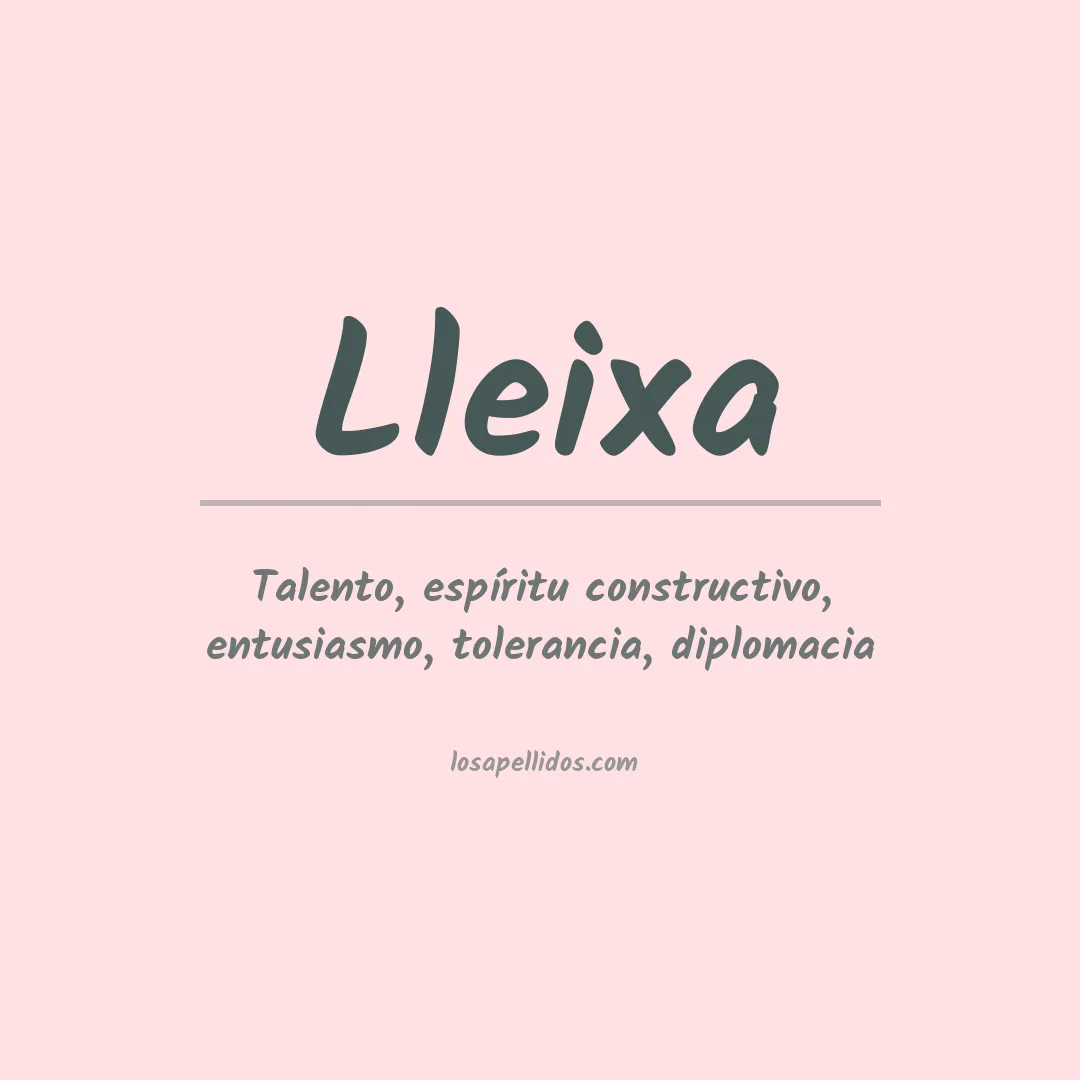 Apellido Lleixa