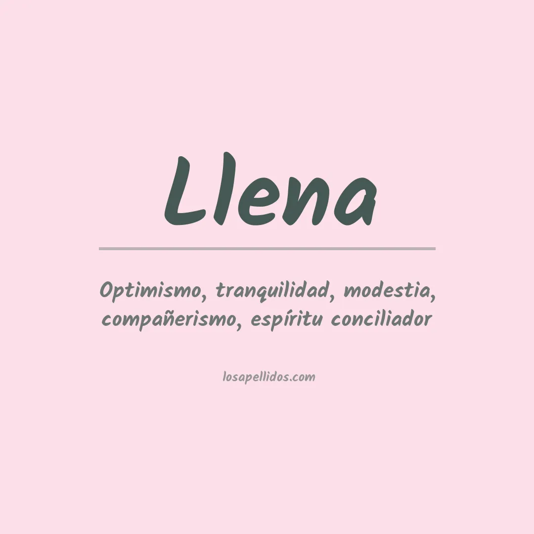 Apellido Llena
