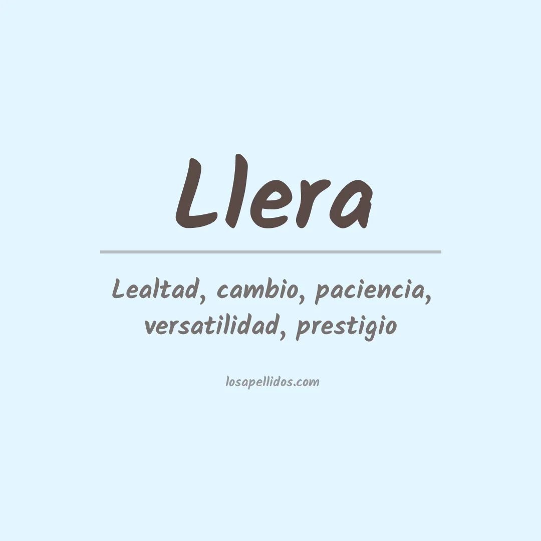 Apellido Llera