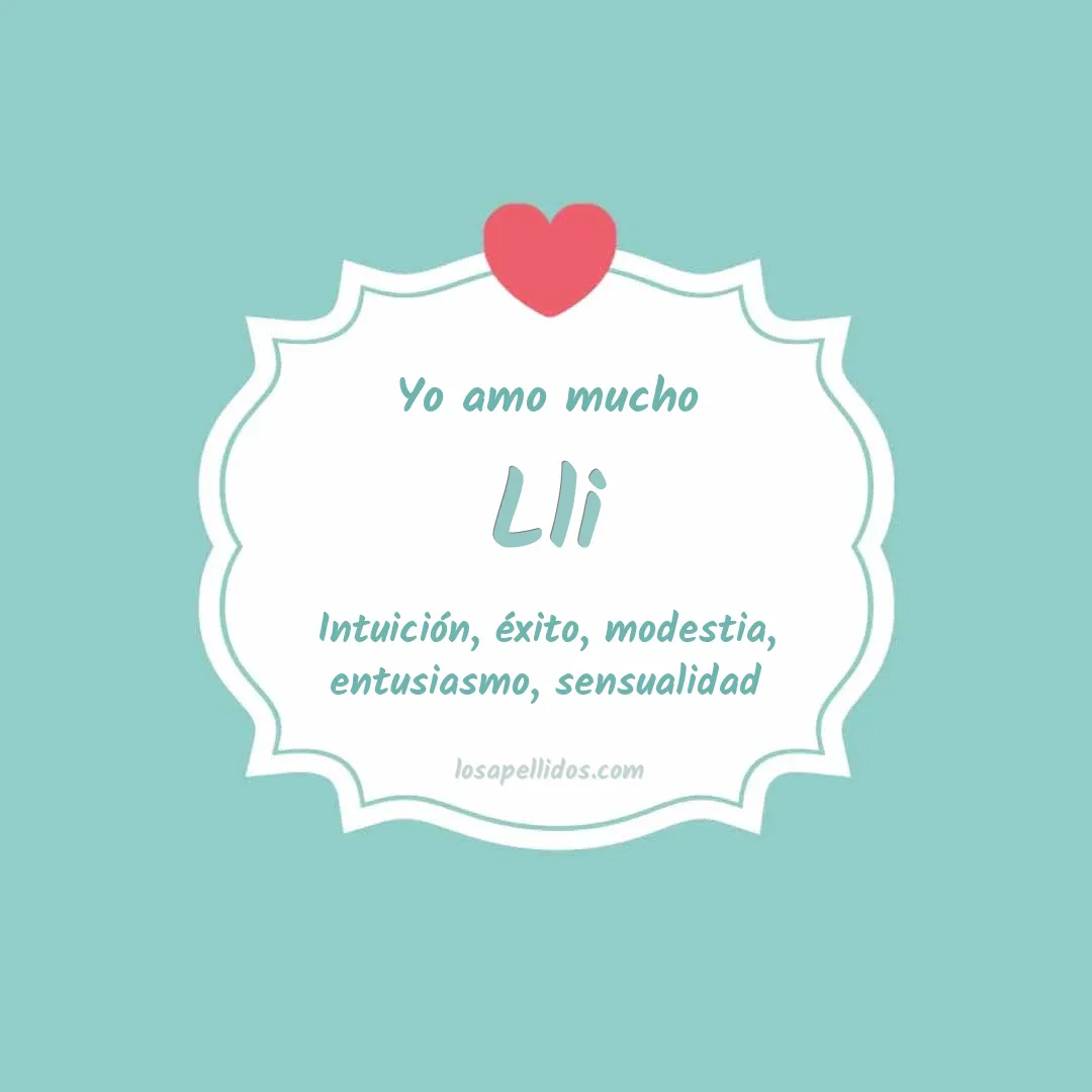 Yo amo mucho Lli