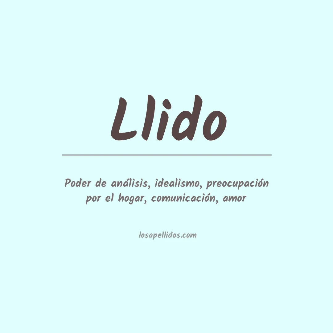 Apellido Llido