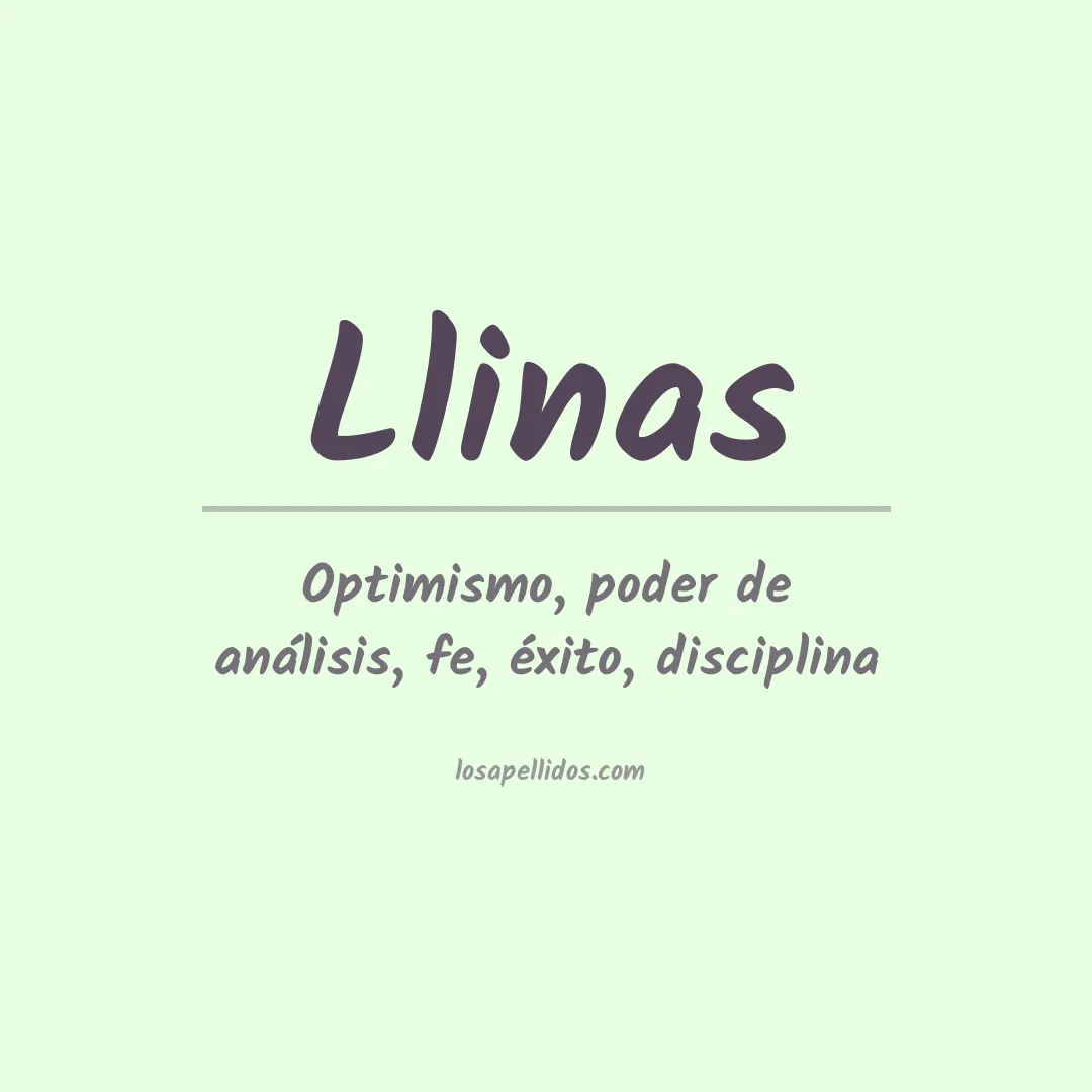 Apellido Llinas