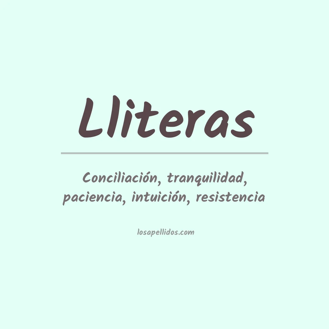 Apellido Lliteras