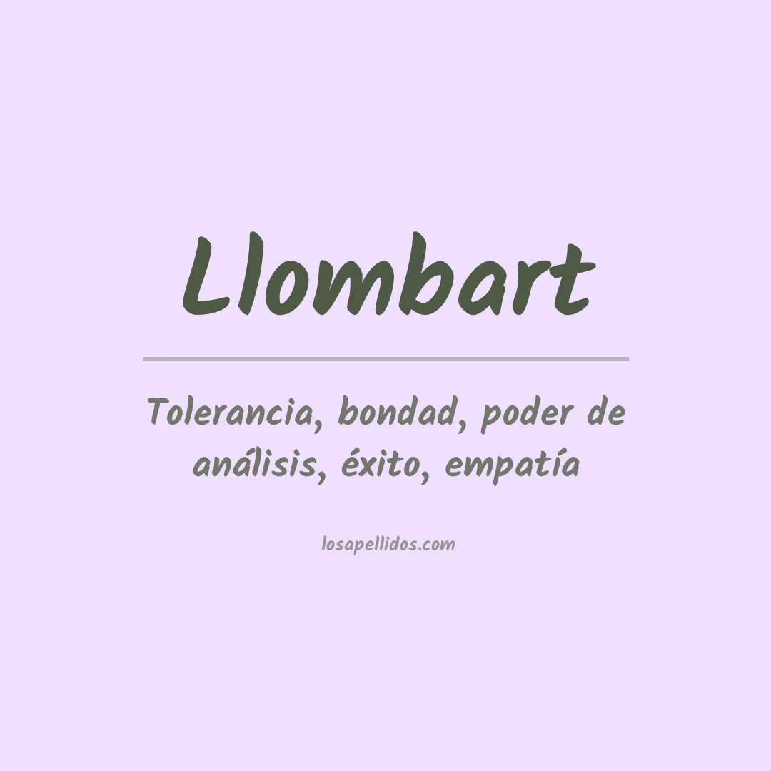 Apellido Llombart