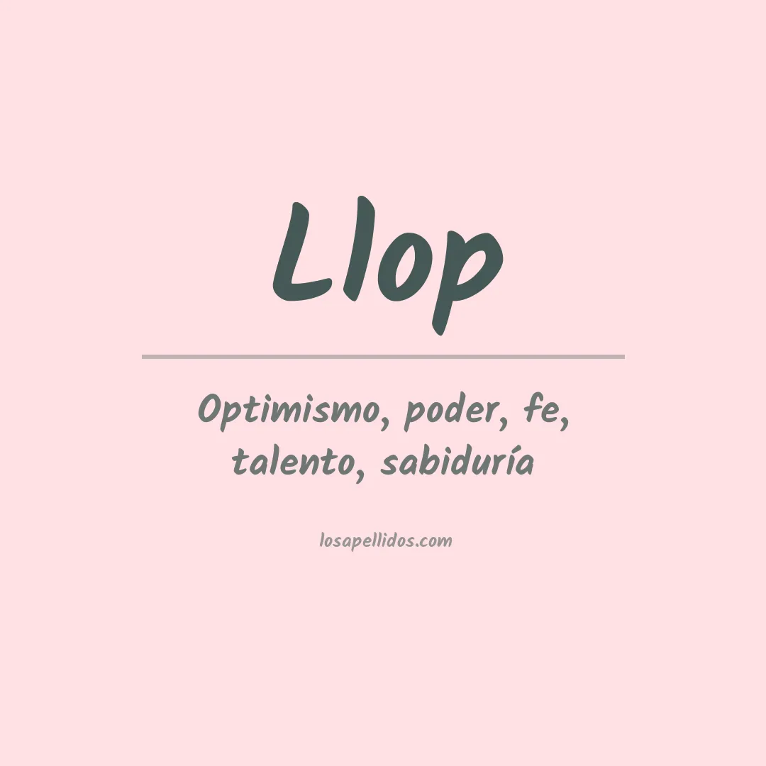 Apellido Llop