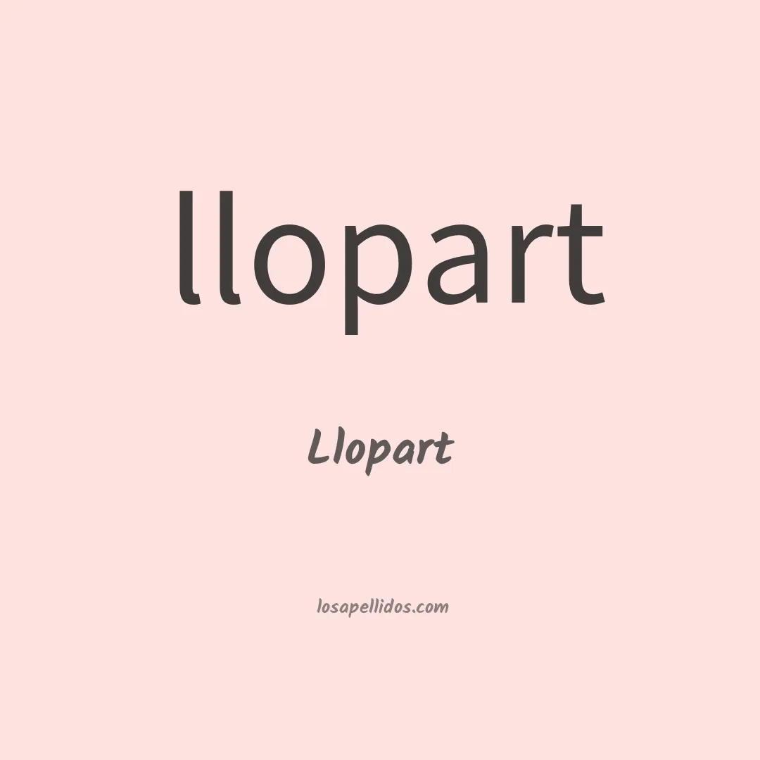 Llopart en chino